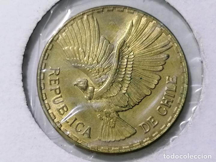 Monedas antiguas de Am&eacute;rica: MONEDA 10 CENTESIMOS, REPUBLICA DE CHILE 1966 - Foto 2