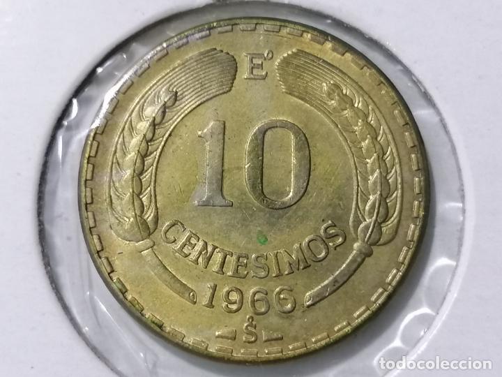 Monedas antiguas de Am&eacute;rica: MONEDA 10 CENTESIMOS, REPUBLICA DE CHILE 1966 - Foto 1