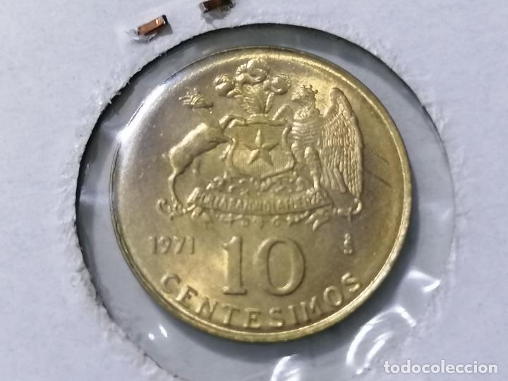 Monedas antiguas de Am&eacute;rica: MONEDA 10 CENTESIMOS , REPUBLICA DE CHILE 1971 - Foto 1