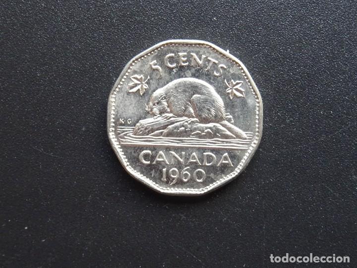 Monedas antiguas de Am&eacute;rica: CANADA 5 CENTS 1960 - Foto 1