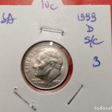 Monedas antiguas de América: 10 CÉNTIMOS ESTADOS UNIDAS, 1999 D, SIN CIRCULAR. Lote 261265605