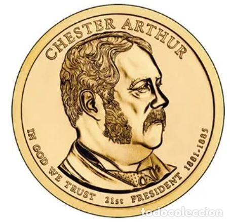 Old Coins of America: ONE DOLAR USA 2012 - CECA D - CHESTER ARTHUR - 21ST PRESIDENTE - SIN CIRCULAR