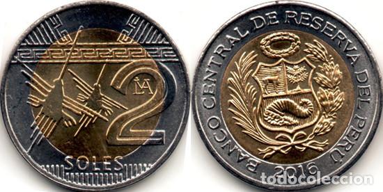 Monedas antiguas de Am&eacute;rica: Per&uacute; 2 soles 2016 bimet&aacute;lica KM#401 - SC/UNC Sin circular