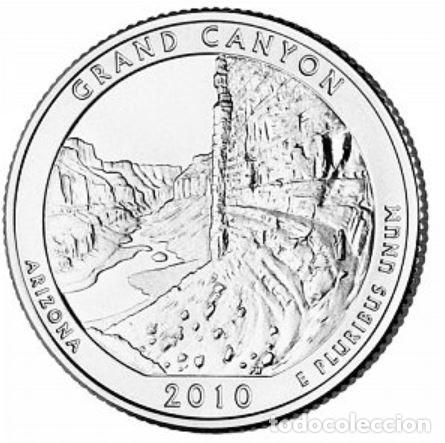 Monnaies anciennes d'Am&eacute;rique: QUARTER DOLAR USA 2010 - CECA P - GRAND CANYON - ARIZONA - SIN CIRCULAR