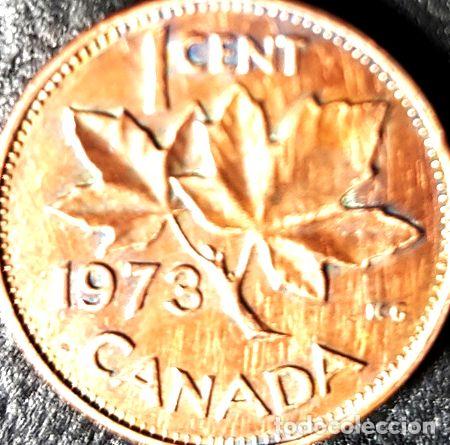 Monedas antiguas de Am&eacute;rica: moneda canada 1 cent del ano 1973 - Foto 1