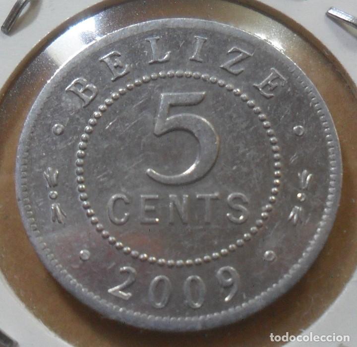 Monedas antiguas de Am&eacute;rica: BELIZE - 5 CENTIMOS - 2009 - Foto 2