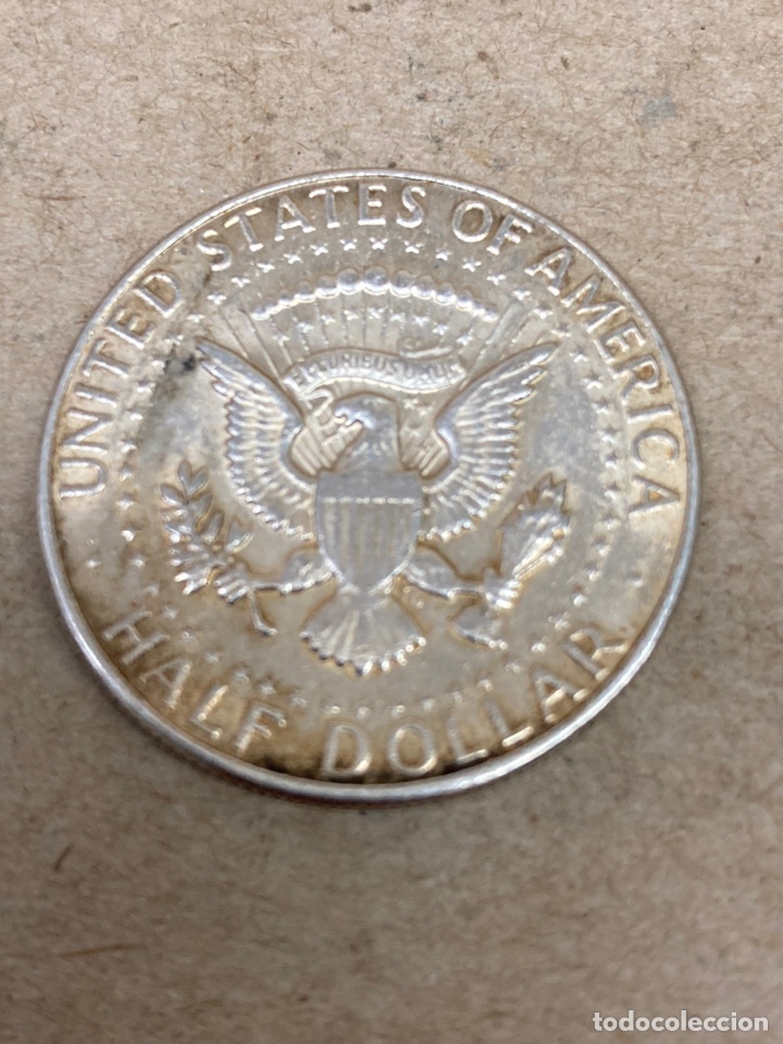 Monedas antiguas de Am&eacute;rica: Moneda de plata Half Dollar 1968 - Foto 1