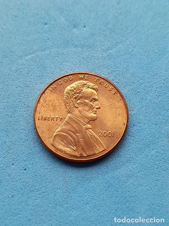 Monedas antiguas de Am&eacute;rica: USA. 1 C&eacute;ntimo. A&ntilde;o 2001. Sin circular - Foto 2