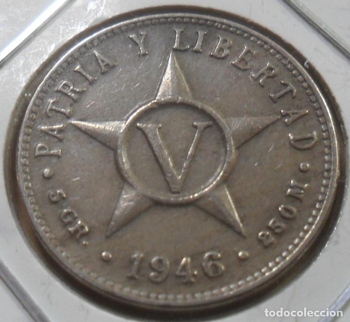 Monedas antiguas de Am&eacute;rica: CUBA - 5 CENTAVOS - 1946 - Foto 1