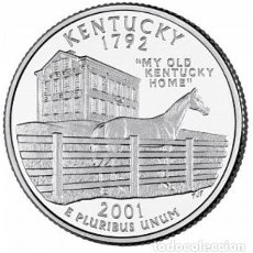Monedas antiguas de América: QUARTER DOLAR USA 2001 - CECA D - KENTUCKY - SIN CIRCULAR. Lote 363859940