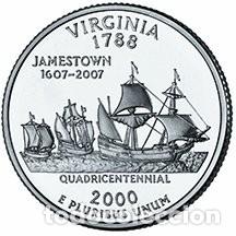 Monedas antiguas de Am&eacute;rica: QUARTER DOLAR USA 2000 - CECA D - VIRGINIA - SIN CIRCULAR