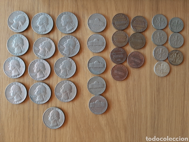 Monedas antiguas de Am&eacute;rica: 32 MONEDAS EEUU - Foto 1
