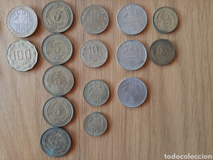 Monedas antiguas de Am&eacute;rica: 25 MONEDAS CHILE - Foto 3