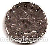 Monedas antiguas de Am&eacute;rica: canada moneda de 10 cent ano 1968 - Foto 1