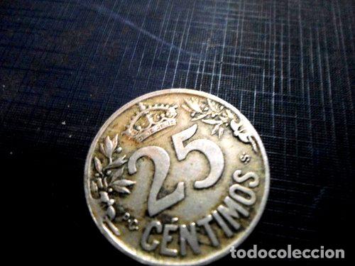 Monedas antiguas de Am&eacute;rica: moneda espana 25 centimos 1925 - Foto 1