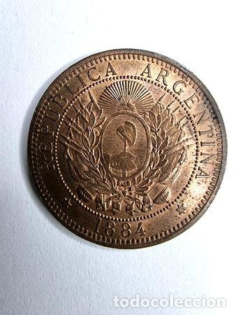 Monedas antiguas de Am&eacute;rica: moneda 1884 2ctvos patacon - Foto 1