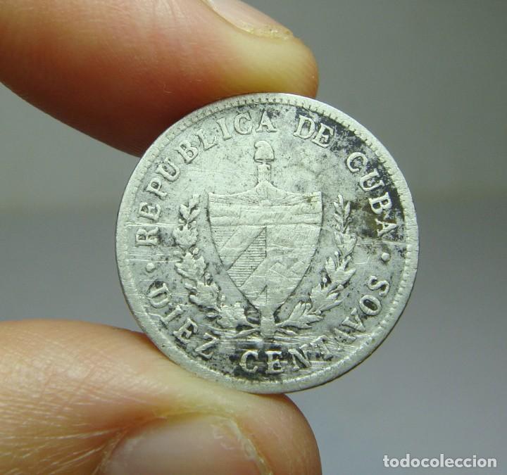 Monedas antiguas de Am&eacute;rica: 10 Centavos. Plata. Rep. de Cuba. 1920 - Foto 2