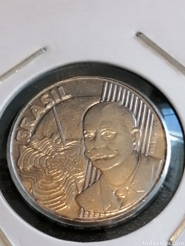 Monedas antiguas de Am&eacute;rica: Moneda Brasil 50 centavos 2002 SC - - Foto 1