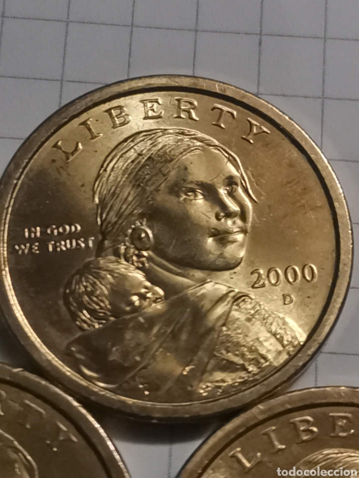 Monedas antiguas de Am&eacute;rica: Lote de 3 monedas de d&oacute;lar eeuu - Foto 2