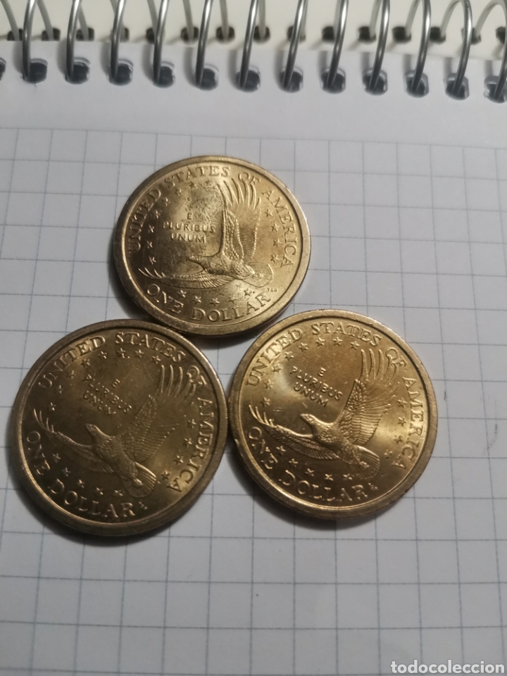 Monedas antiguas de Am&eacute;rica: Lote de 3 monedas de d&oacute;lar eeuu - Foto 5
