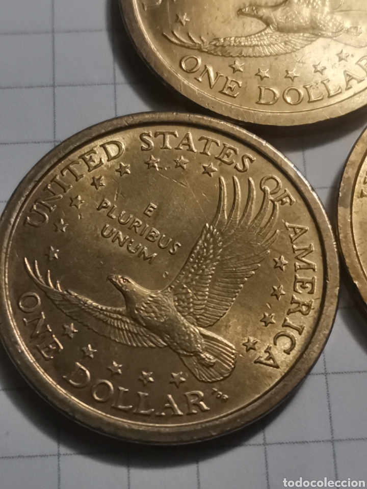 Monedas antiguas de Am&eacute;rica: Lote de 3 monedas de d&oacute;lar eeuu - Foto 7