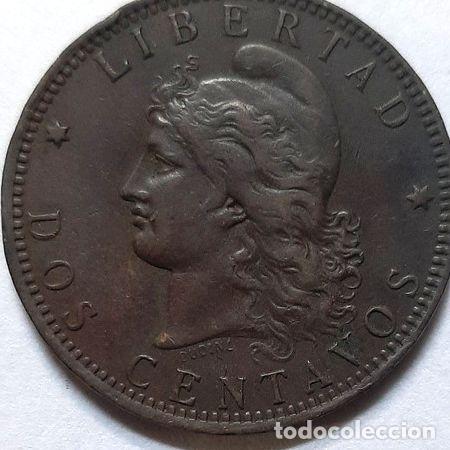 Monedas antiguas de Am&eacute;rica: moneda argentina 2 centavos 1891 - Foto 1