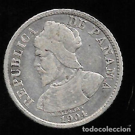 Monedas antiguas de Am&eacute;rica: panama 5 cent 1904 km2 mb - Foto 1