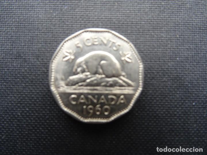 Monedas antiguas de Am&eacute;rica: CANADA 5 CENTS 1960 - Foto 1
