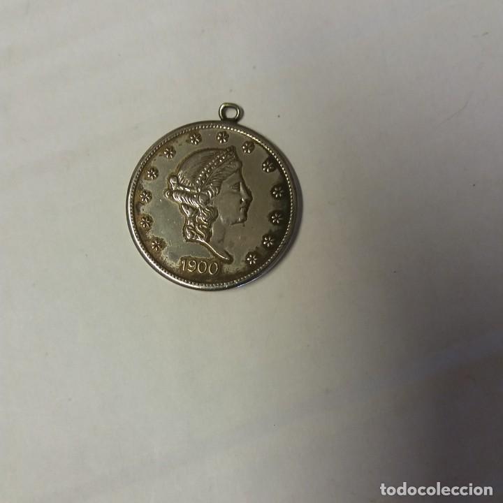 Monedas antiguas de Am&eacute;rica: Dolar 1900 colgante - Foto 1