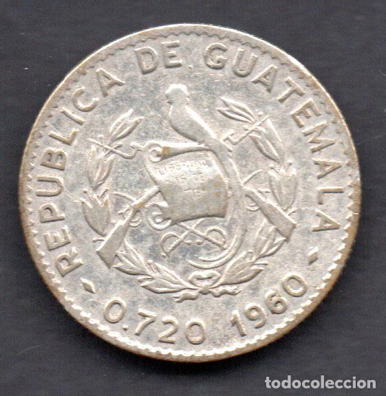 Monedas antiguas de Am&eacute;rica: GUATEMALA - 5 CENTAVOS de Plata 1960 - Foto 2
