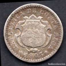 Monedas antiguas de América: COSTA RICA - 10 CENTAVOS DE PLATA 1905