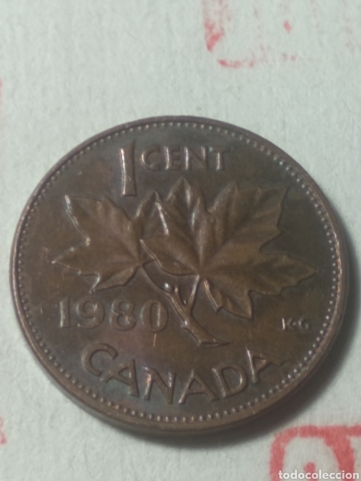 Monedas antiguas de Am&eacute;rica: 1 centavo Canad&aacute; 1980 - Foto 1