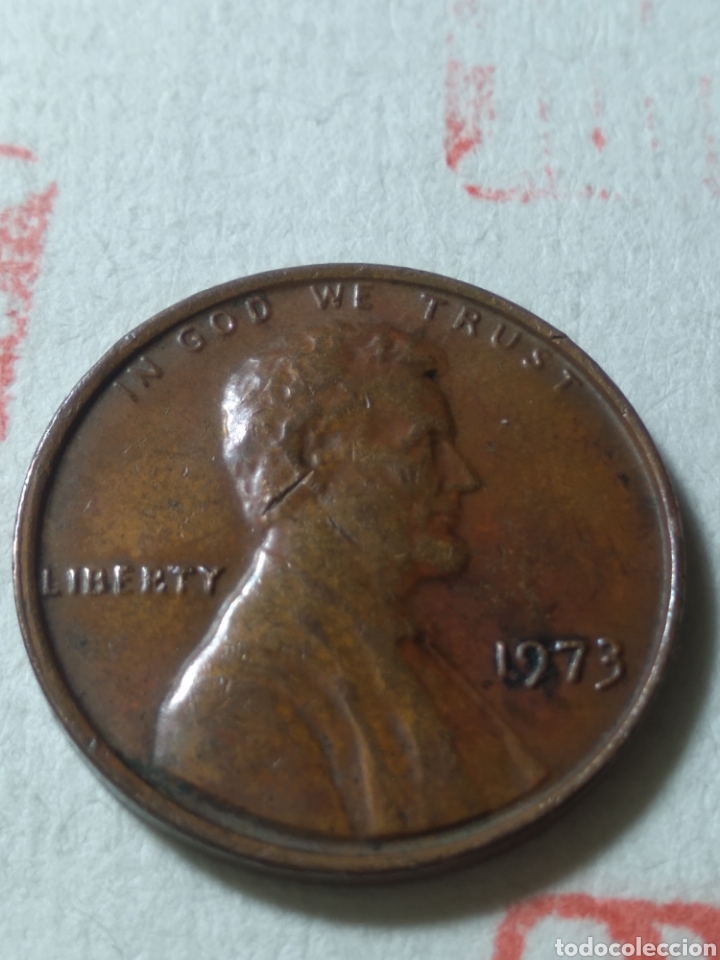 Monedas antiguas de Am&eacute;rica: 1 centavo USA 1973 - Foto 1