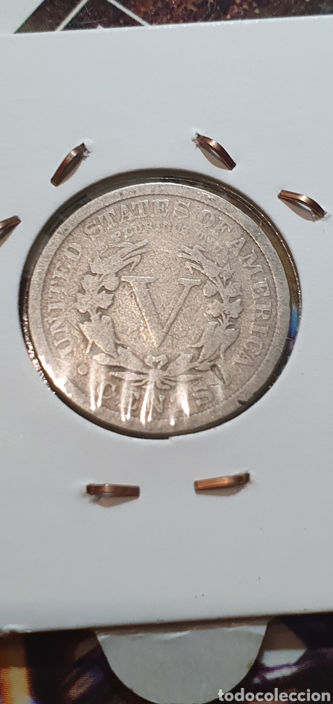 Monedas antiguas de Am&eacute;rica: Usa 5 centavos 1911 - Foto 2