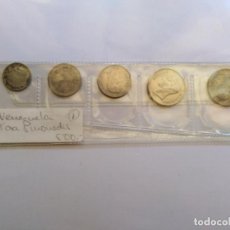 Monedas antiguas de América: .MONEDAS VENEZUELA TIRA DE 5 DIFERENTES CIRCULADAS EN DIVERSAS CALIDADES. Lote 281800258