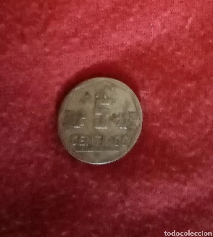 Monedas antiguas de Am&eacute;rica: 1993 Moneda de Per&uacute; 5 c&eacute;ntimos - Foto 1