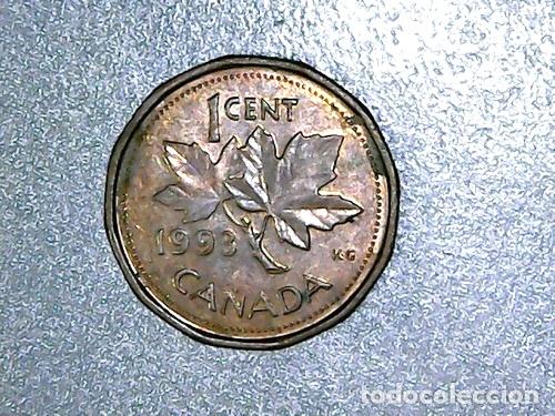 Monedas antiguas de Am&eacute;rica: canada moneda de 1 cent 1993 km 181 - Foto 1