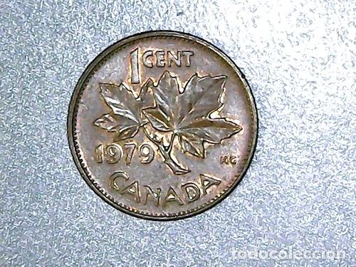 Monedas antiguas de Am&eacute;rica: canada moneda de 1 cent 1979 km 592 - Foto 1