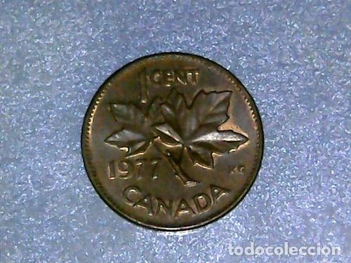 Monedas antiguas de Am&eacute;rica: canada moneda de 1 cent 1977 km 591 - Foto 1