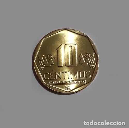 Monedas antiguas de Am&eacute;rica: moneda de peru sin circular 10 centimos 2019 - Foto 1