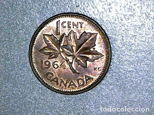 Monedas antiguas de Am&eacute;rica: canada moneda de 1 cent 1964 km 49 - Foto 1