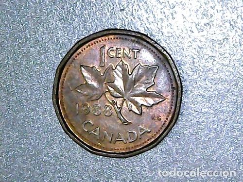 Monedas antiguas de Am&eacute;rica: canada moneda de 1 cent 1988 km 132 - Foto 1