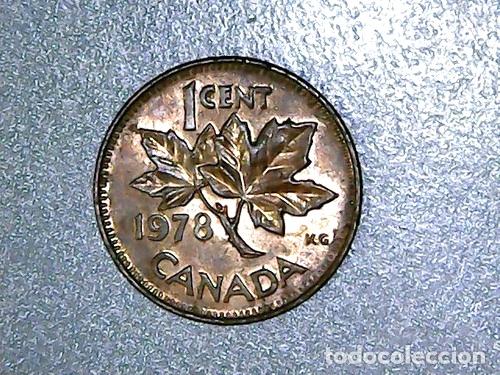 Monedas antiguas de Am&eacute;rica: canada moneda de 1 cent 1978 km 592 - Foto 1