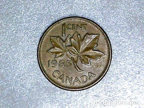 Monedas antiguas de Am&eacute;rica: canada moneda de 1 cent 1965 km 591 - Foto 1