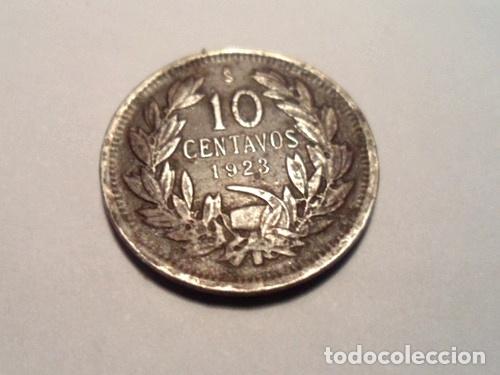 Monedas antiguas de Am&eacute;rica: moneda chile 1923 10 centavos - Foto 1