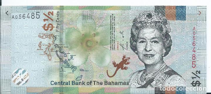 Monedas antiguas de Am&eacute;rica: 1/2 d&oacute;lar Bahamas 2019 - Foto 1