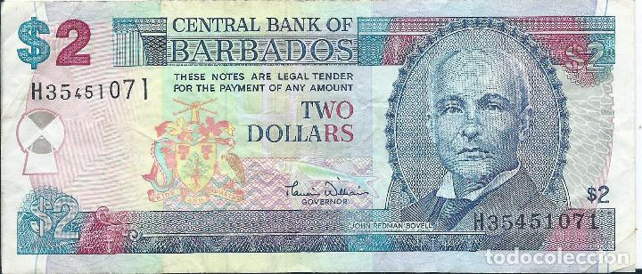 Monedas antiguas de Am&eacute;rica: Barbados 2 d&oacute;lares 2000 - Foto 1