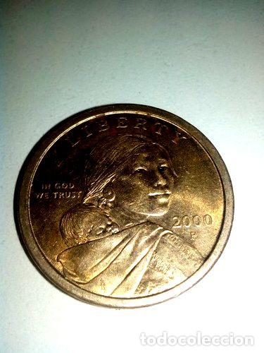 Monedas antiguas de Am&eacute;rica: moneda sacagawea 2000 p - Foto 1
