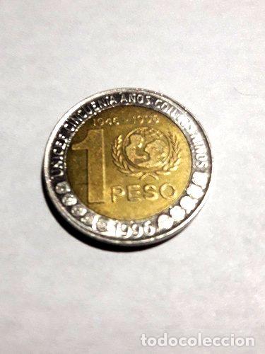 Monedas antiguas de Am&eacute;rica: moneda 1 peso edicion unicef - Foto 1