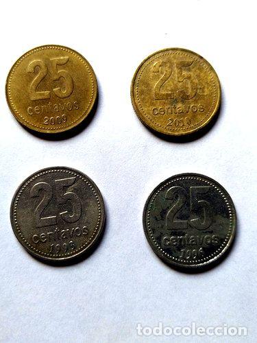 Monedas antiguas de Am&eacute;rica: moneda de 25 centavos argentina - Foto 1